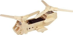 Robotime Wooden Construction Toy Solar Item Ηλιακό Ελικόπτερο Σινούκ