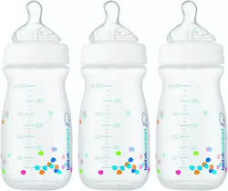 Bebe Confort Plastic Bottle Set Natural Comfort with Silicone Nipple for 0+, 0+ m, months 240ml 3pcs