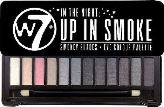 W7 Cosmetics In the Night Eye Shadow Palette in Solid Form Up In Smoke 15.6gr