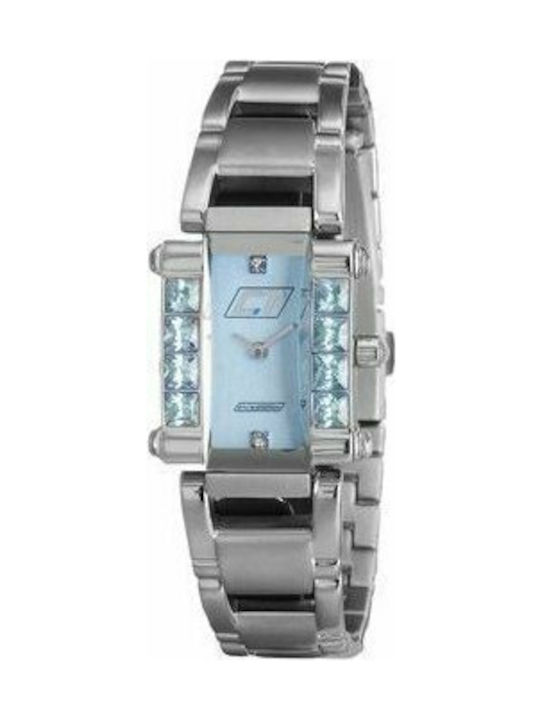 Chronotech Uhr mit Silber Metallarmband CC7040LS-01M
