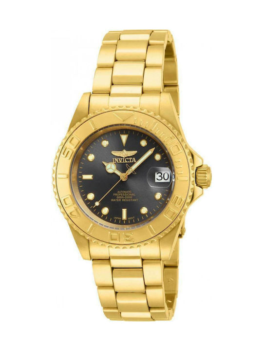 Invicta Watch Battery with Gold Metal Bracelet 15848
