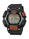 Casio Digital Watch Chronograph Battery with Black Rubber Strap