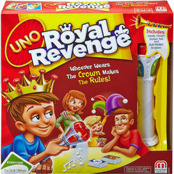 Mattel Brettspiel Uno Royal Revenge für 2-6 Spieler 7+ Jahre