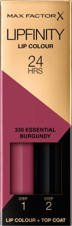 Max Factor Lipfinity Lip Colour Long Lasting Liquid Lipstick Sheer 330 Essential Burgundy 4.2gr