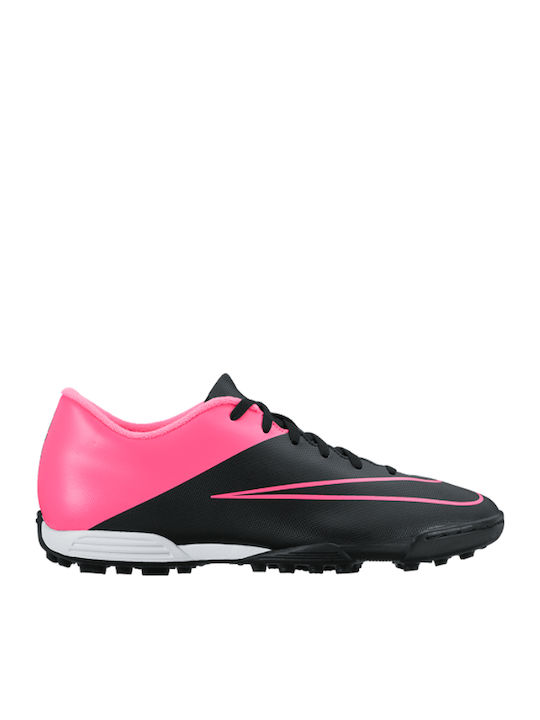 Nike Mercurial Vortex TF Χαμηλό Ποδοσφαιρικά Παπούτσια με Σχάρα Μαύρα