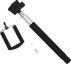 Omega Selfie Stick Χωρίς Τηλεχειρισμό Μαύρο