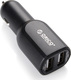 Orico Φορτιστής Αυτοκινήτου 2.4A με Θύρες: 2xUSB-A Μαύρο Χρώμα