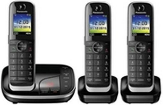 Panasonic KX-TGJ323 Cordless Phone Trio Black