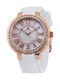 Anell Women's Watch Chronograph with White Rubber Strap