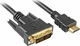 Sharkoon 1m DVI-D male to HDMI male Cable Black ()