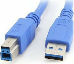 Cablexpert USB 3.0 Cablu USB-A de sex masculin - USB-B de sex masculin Albastru 1.8m CCP-USB3-AMBM-6