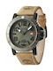 Timberland Watch Battery with Brown Leather Strap