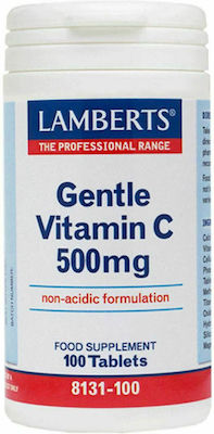 Lamberts Gentle Vitamin C Vitamina pentru Energie & Întărirea Sistemului Imunitar 500mg 100 file