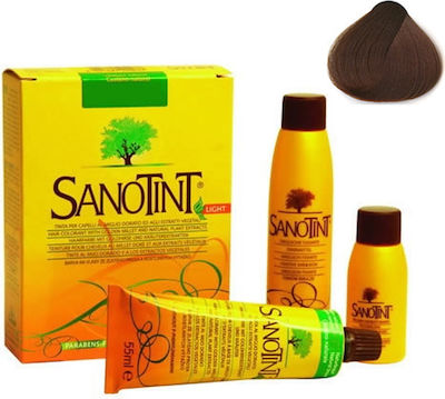 Sanotint Light Set Vopsea de Păr fără amoniac 75 Castan deschis Castan auriu Castan auriu 125ml