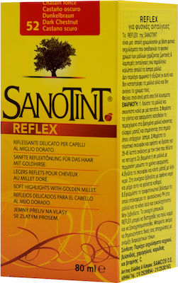 Sanotint Reflex Vopsea de Păr fără amoniac 52 Luminițe Castaniu închis 80ml