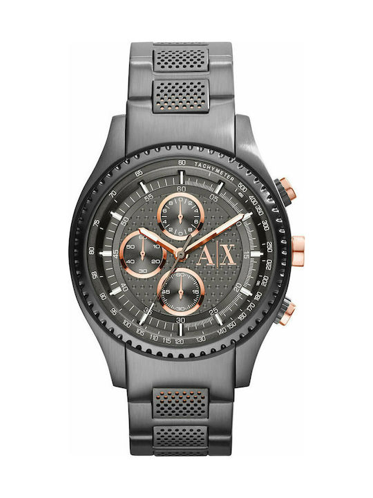 Armani Exchange Uhr Batterie mit Gray Metallarmband AX1603