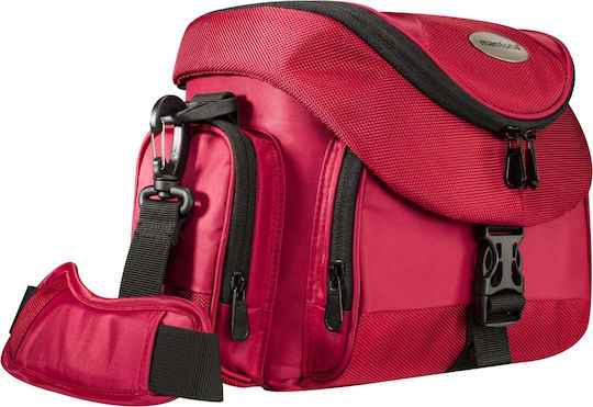 Mantona Camera Shoulder Bag Premium Camera Bag Red