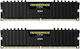 Corsair Vengeance LPX 16GB DDR4 RAM με 2 Modules (2x8GB) και Ταχύτητα 3000 για Desktop