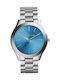 Michael Kors Slim Women's Watch with Silver Metal Bracelet