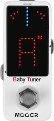 Mooer Baby Chromatic Pedals Tuner Electroacoustic Instruments, Electric Guitar and Electric Bass