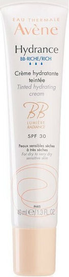 Eau Thermale Avène Hydrance BB Rich 24ωρο Γαλάκτωμα Προσώπου Ημέρας με SPF30 για Ενυδάτωση & Ατέλειες 40ml