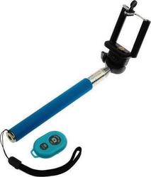 Blun Selfie Stick with Bluetooth Tripod Blue