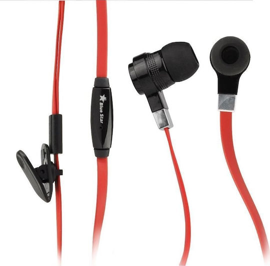 Blue Star In-ear Handsfree Ακουστικά με Βύσμα 3.5mm