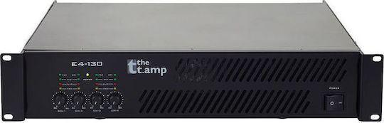 The T.Amp E4-130 PA Power Amplifier 4 Channels 200W/4Ω 130W/8Ω Black