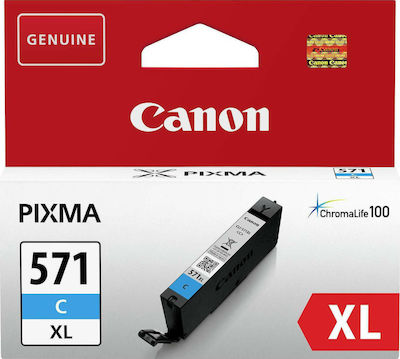 Canon CLI-571XL Μελάνι Εκτυπωτή InkJet Κυανό (0332C001)