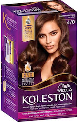 Wella Koleston Kit Βαφή Μαλλιών 4/0 Καστανό Μεσ...