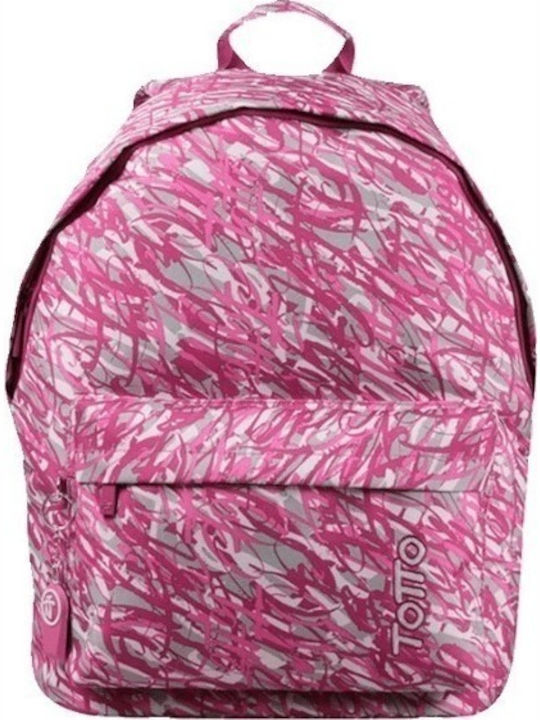 Totto Morral Caxius School Bag Backpack Junior High-High School in Pink color