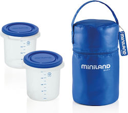 Miniland Pack 2 Go Baby Thermoskanne für Speisen Blue 250ml