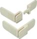 Olympia Cabinet & Drawer Lock with Sticker made of Plastic in White Color 2pcs