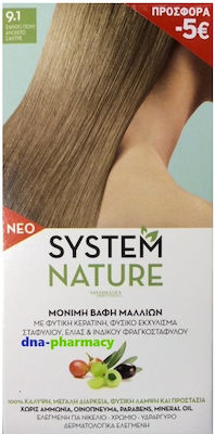 Sant' Angelica System Nature Set Hair Dye no Ammonia 9.1 Blonde Very light sandstone 60ml