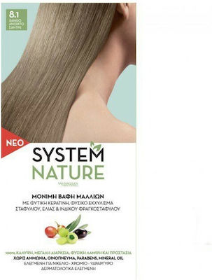 Sant' Angelica System Nature Set Hair Dye no Ammonia 8.1 Light Ash Blonde 60ml