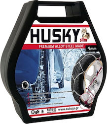 Husky No 40 Snow Chains with Thickness 9mm for Passenger Car 2pcs