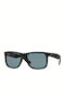 Ray Ban Justin Unisex Sunglasses with Black Plastic Frame and Blue Polarized Lens RB4165 622/2V