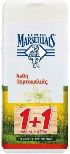 Le Petit Marseillais Gel de baie cremos Άνθη Πορτοκαλιάς (2x650ml) 1300ml