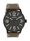 Oozoo Watch with Brown Leather Strap C7408