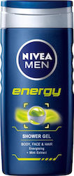 Nivea Gel de duș energizant cu miros de mentă p...