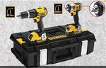 Dewalt (DCD785+DCF880) Set Impact Drill Driver & Impact Screwdriver 18V with 2 4Ah Batteries and Case