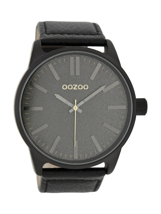 Oozoo Uhr mit Schwarz Lederarmband C7469