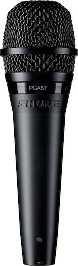 Shure PGA57 Δυναμικό Микрофон XLR Ръчно изработено за Студио в Черен Цвят
