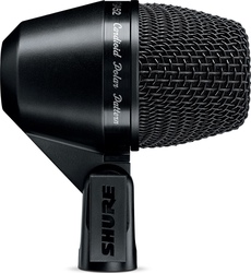 Shure Dynamic XLR Microphone PGA52 Shock Mounted/Clip On for Studio