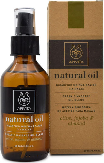 Apivita Natural Organic Blend Organic Jojoba Oil for Massage 100ml