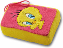 Hollytoon Baby Bath Sponge Bath Sponge Tweety Pink 1pcs