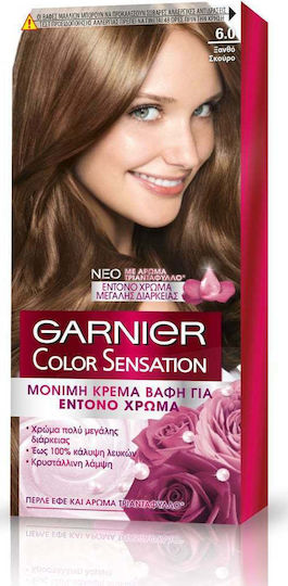 Garnier Color Sensation Βαφή Μαλλιών 6.0 Ξανθό Σκούρο 110ml