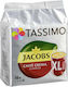 Tassimo Κάψουλες Espresso Jacobs Caffe Crema XL Συμβατές με Μηχανή Tassimo 16caps