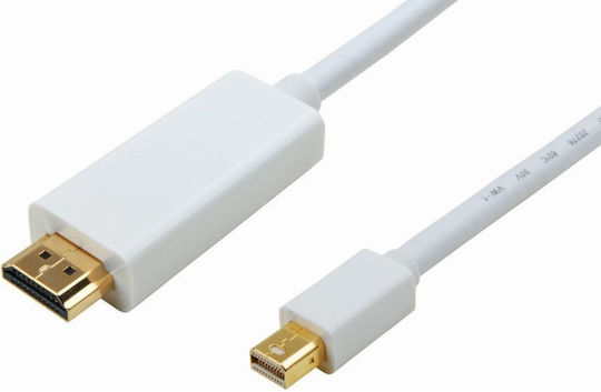 Powertech Cable mini DisplayPort male - HDMI male 3m (CAB-DP012)