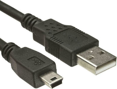 Powertech USB 2.0 Cablu USB-A de sex masculin - mini USB-B de sex masculin Negru 1.5m CAB-U025